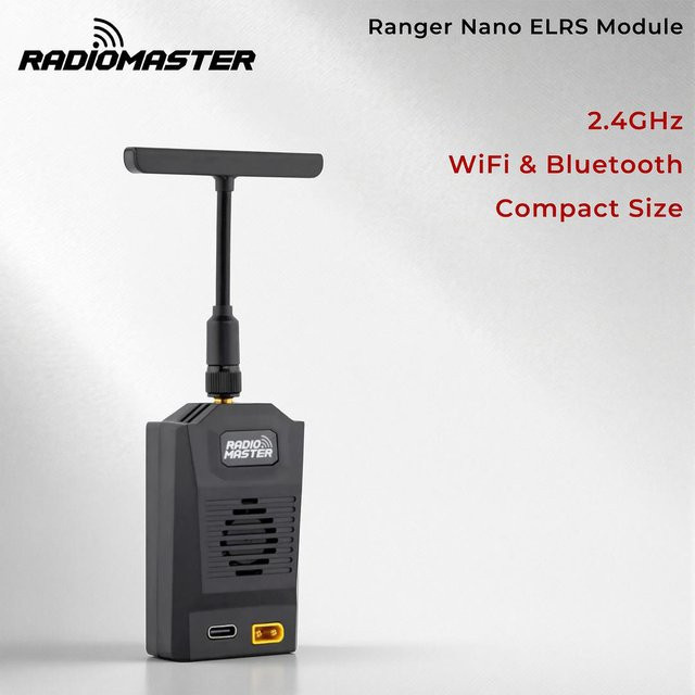 RadioMaster Ranger Nano 2,4GHz ELRS-Modul in Schwarz mit WLAN- und Bluetooth-Unterstützung - Bild 1