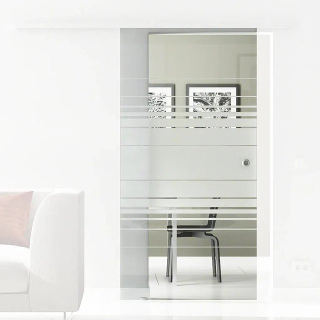 Levidor Glasschiebetür Hamburg mit Griffmuschel, transparent, B/H: 77,5 x 217,5 cm - Bild 1