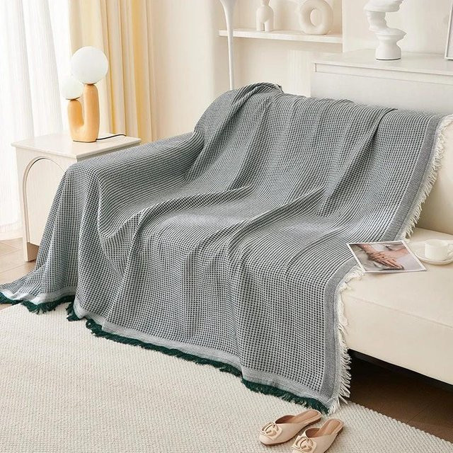 Yiran Furniture Sofabezug Sandstorm in Sand und Grau, universeller Kissenbezug aus Polyester für alle Jahreszeiten, B/T: 90 x 90 cm - Bild 1