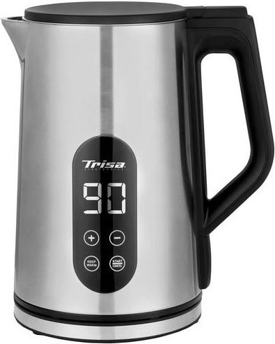 Trisa Digital Boil Wasserkocher aus Edelstahl in Silber mit 1,7 l Fassungsvermöhen und Keep-Warm-Funktion - Bild 1