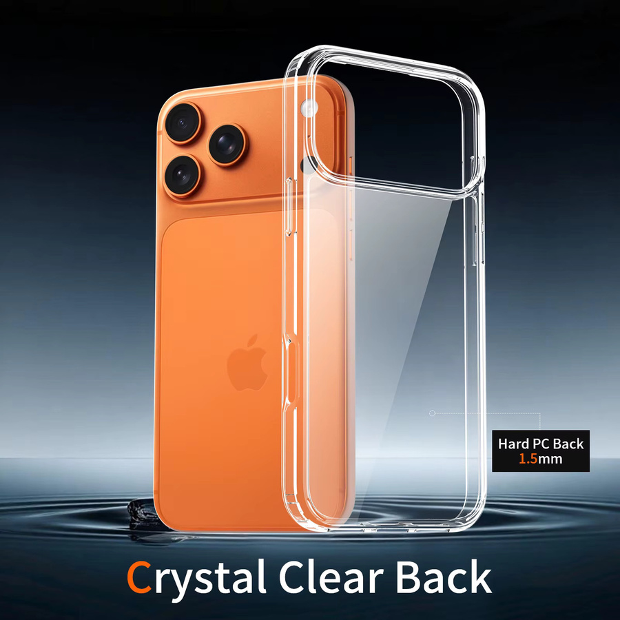 Stoßfeste und anti-vergilbende Klarsichthülle von NYFundas für iPhone 16E in Transparent - Bild 4