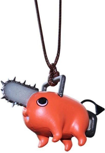 CHIC STUDIO Anime Kettensägenhund Pochita Auto-Hängeornament aus PVC in Orange - Bild 1