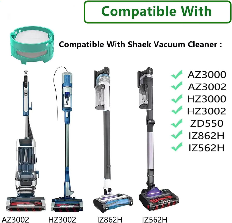 Geruchsneutralisator-Filter für Shark Akku-Staubsauger Modelle AZ3000 AZ3002 HZ3000 HZ3002 ZD550 IZ862H IZ562H - Bild 2