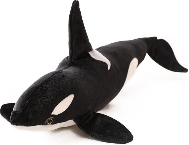 Yiran toy Schwertwal Plüschtier, Schwarz, 75cm - Bild 1
