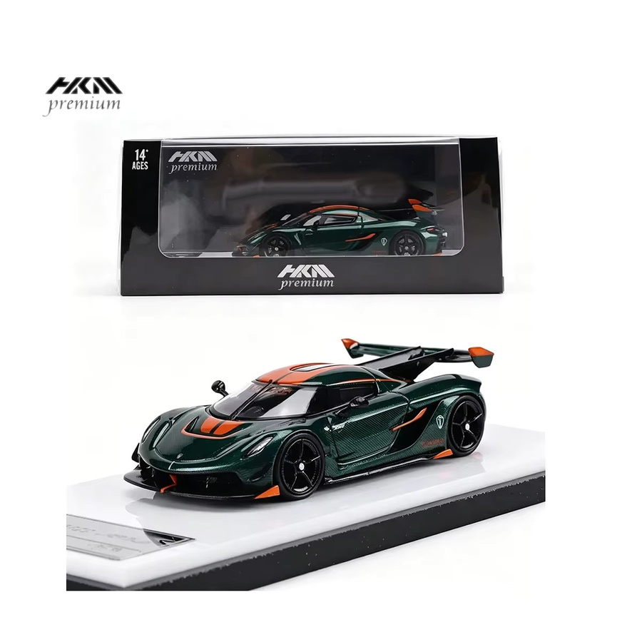 HKM Jesko Modellauto 1:64 Grün Green Full Carbon Druckguss ab 14 Jahren - Bild 2