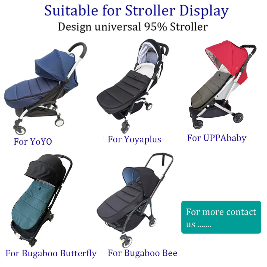 Universal Kinderwagen-Fußsack in Mom Tan, winddicht, wasserdicht und thermisch warm, kompatibel mit YOYO und Bugaboo Kinderwagen, mehrfarbig - Bild 4