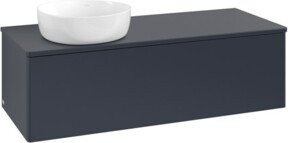 V&B Waschtischunterschrank Antao mit Beleuchtung, Farbe Blau, B/T/H: 120 x 50 x 36 cm - Bild 1