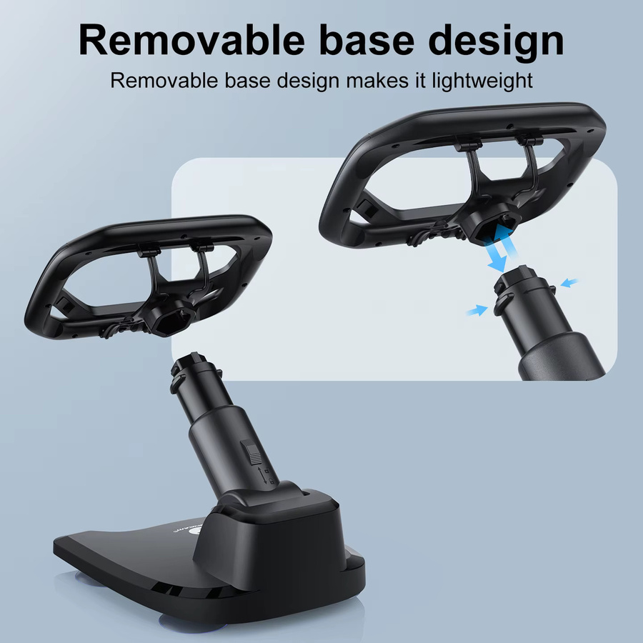 HONCAM Lenkradständer für PS5 und PS5 DualSense Edge Controller in Schwarz mit höhenverstellbarer Halterung für Playstation 5 - Bild 4