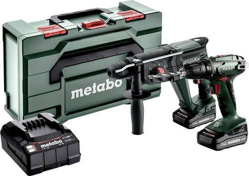 Metabo Akku Combo Set 2.3.2 18 V BS 18 + KH 18 LTX 24 mit metaBOX 165 L in Grün - Bild 1