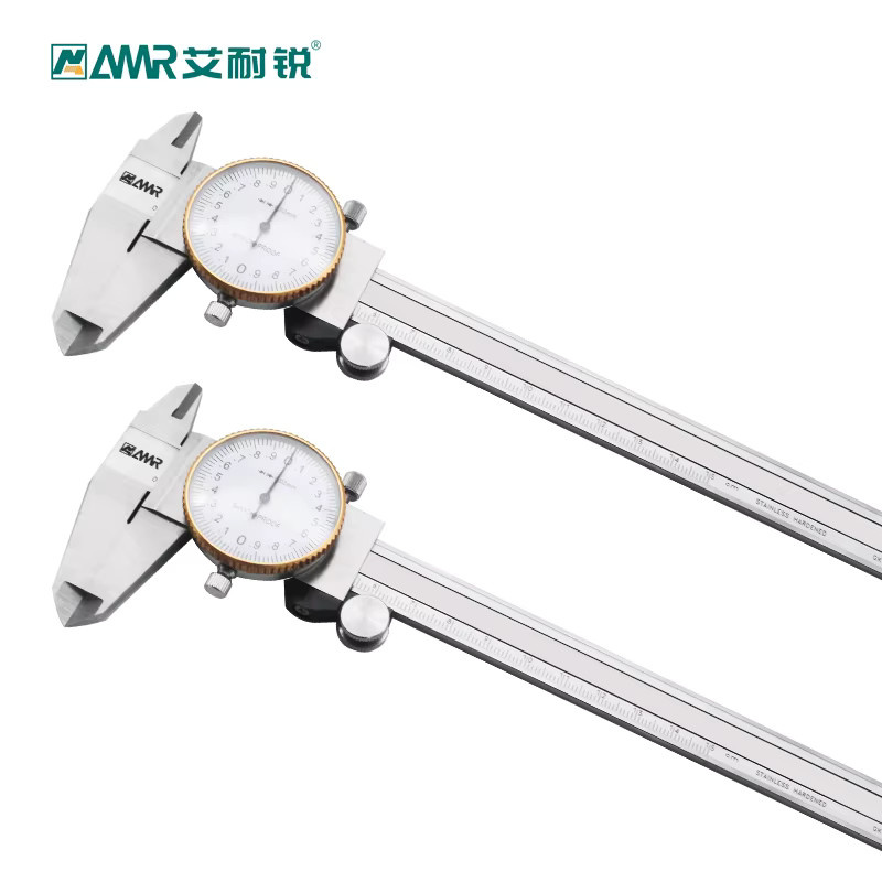 AMR Hochpräzises Zifferblatt-Messschieber Pachometer aus Metall mit Messbereich bis 300 mm - Bild 2