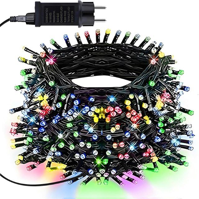 Lcamaw Outdoor Lichterkette für Hof und Garten als Dekorationslampe für Weihnachten und Festivals mit AC 110V 220V zu DC 24V Wandlung - Bild 1