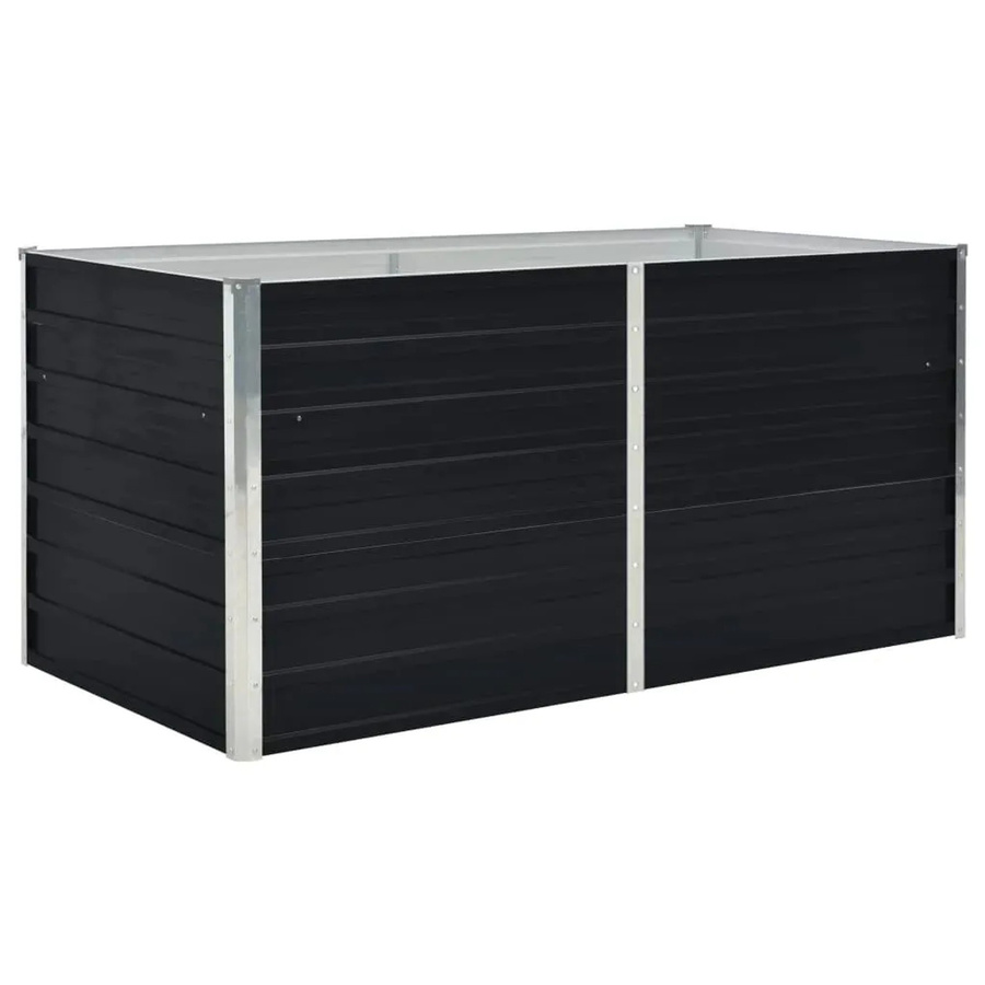 furnicato Hochbeet aus verzinktem Stahl in Anthrazit, B/T/H: 160 x 80 x 45 cm - Bild 2