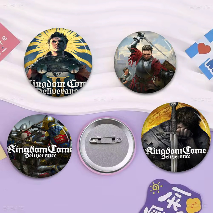 Brosche Game Kingdom Come Deliverance 2, 58 mm, handgefertigt - Bild 4