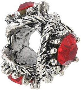 Boosbiy Charms, Kristall, Perle, Rote Vogel Bär Kutsche, Damen, gray - Bild 1