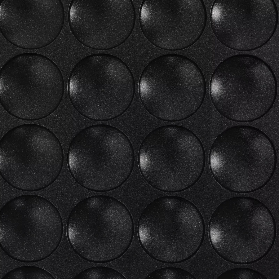 Sweetmile 36-Loch-Waffeleisen aus Edelstahl mit 950 W, verstellbare Temperatur 50–300 ℃, Farbe Schwarz-Silber - Bild 5