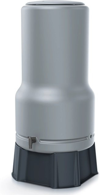 Waterform Regentonnenset Aquabell mit Unterstand und Wasserhahn, Grau, 200 l - Bild 1