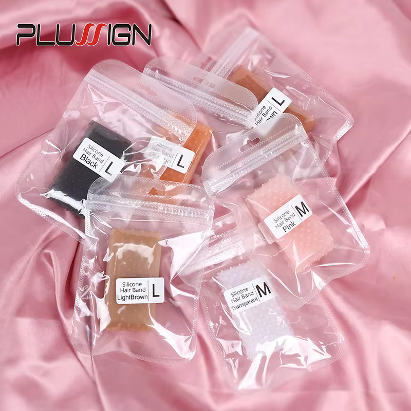 plussign Perücken-Grip-Band, Silikon, Transparent, Unisex - Bild 4