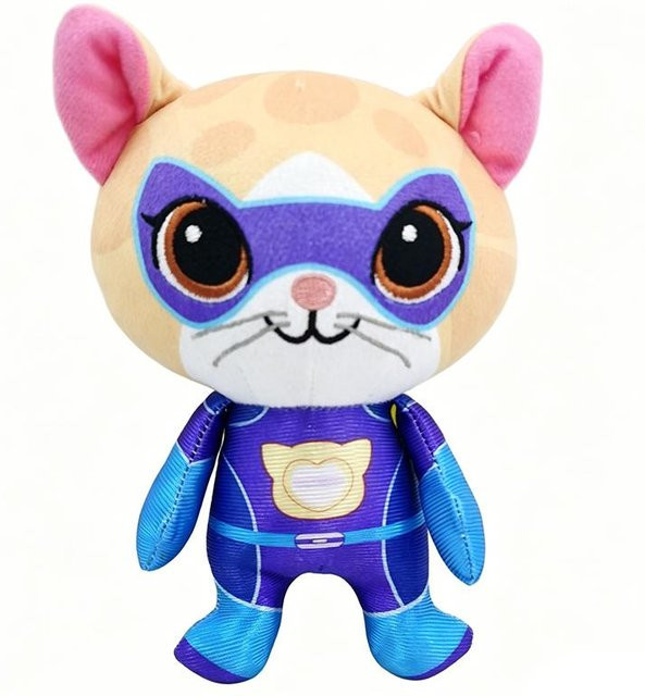 Binchi Fitness Superheld Katze Plüschtiere, 4-teiliges Set, ab 3 Jahren - Bild 1