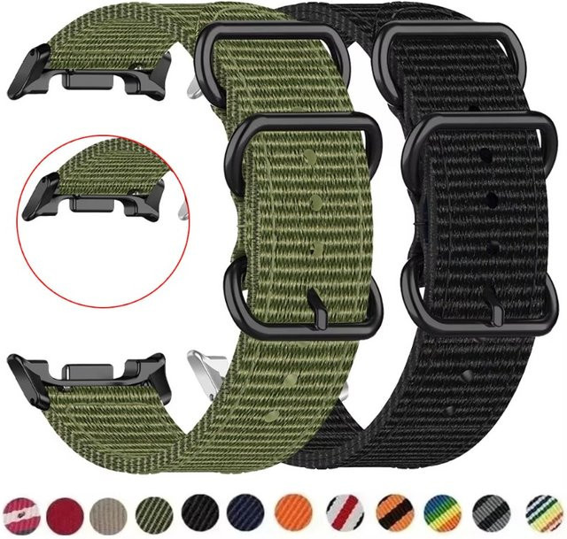 Samsung Uhrenarmband Nylon, Schwarz, Unisex - Bild 1