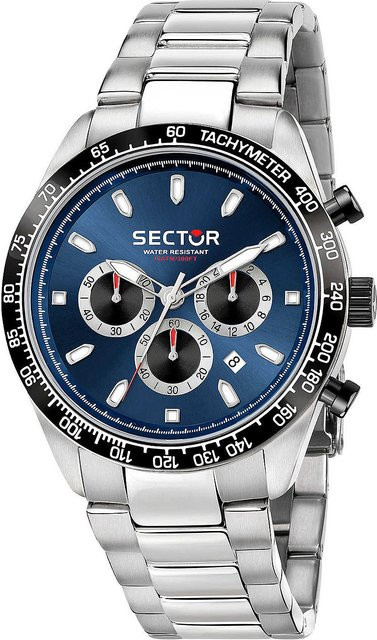 Sector Chronograph, Edelstahl, Quarz, 45 mm, Herren, Blau - Bild 1
