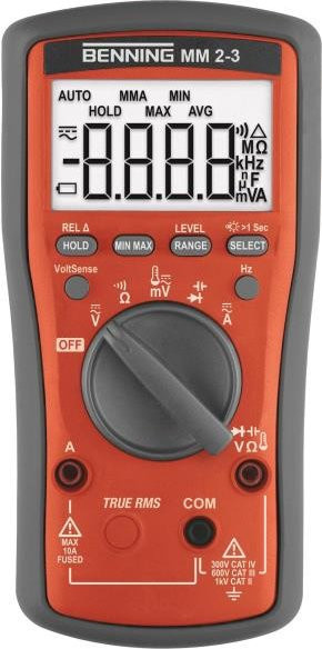 Digital-Multimeter Benning MM 2-3 in Rot - Bild 2