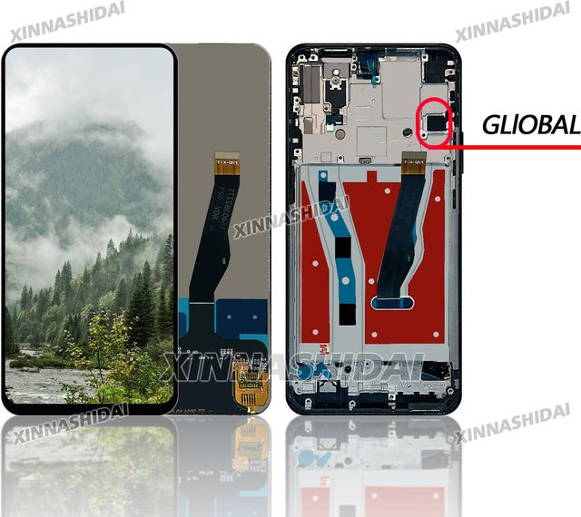 Huawei Honor 9X LCD-Display mit Touchscreen-Digitizer-Baugruppe in Schwarz, 6,59 Zoll - Bild 1