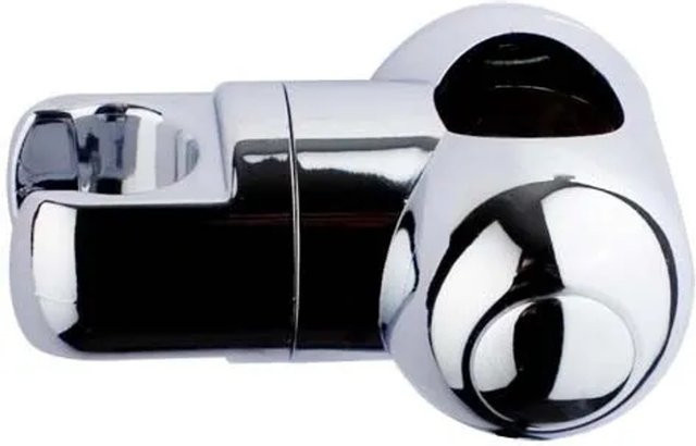 Euroshowers Brausehalter für Duschstange 25mm in Chrom/Silber - Bild 1
