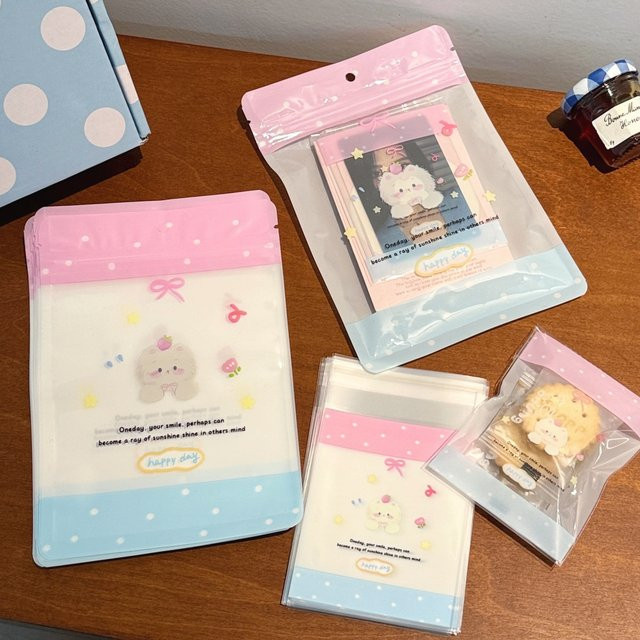 Selbstklebende Verpackungsbeutel mit süßen Hunde-Motiven für Planer und kleine Geschenke - Bild 1