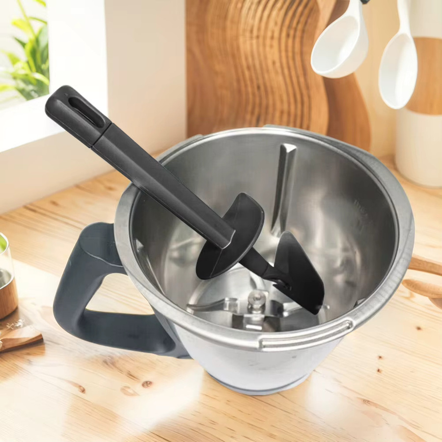 Universal Rotationsspatel aus Silikon für Vorwerk Thermomix TM6 TM5 TM31 in Schwarz, B/T/H: 26,5 x 6,5 x 2,0 cm - Bild 3