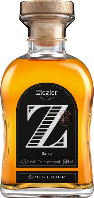 Ziegler Sarto Tresterbrand, Deutschland, 43% Vol., 0,5 l - Bild 1