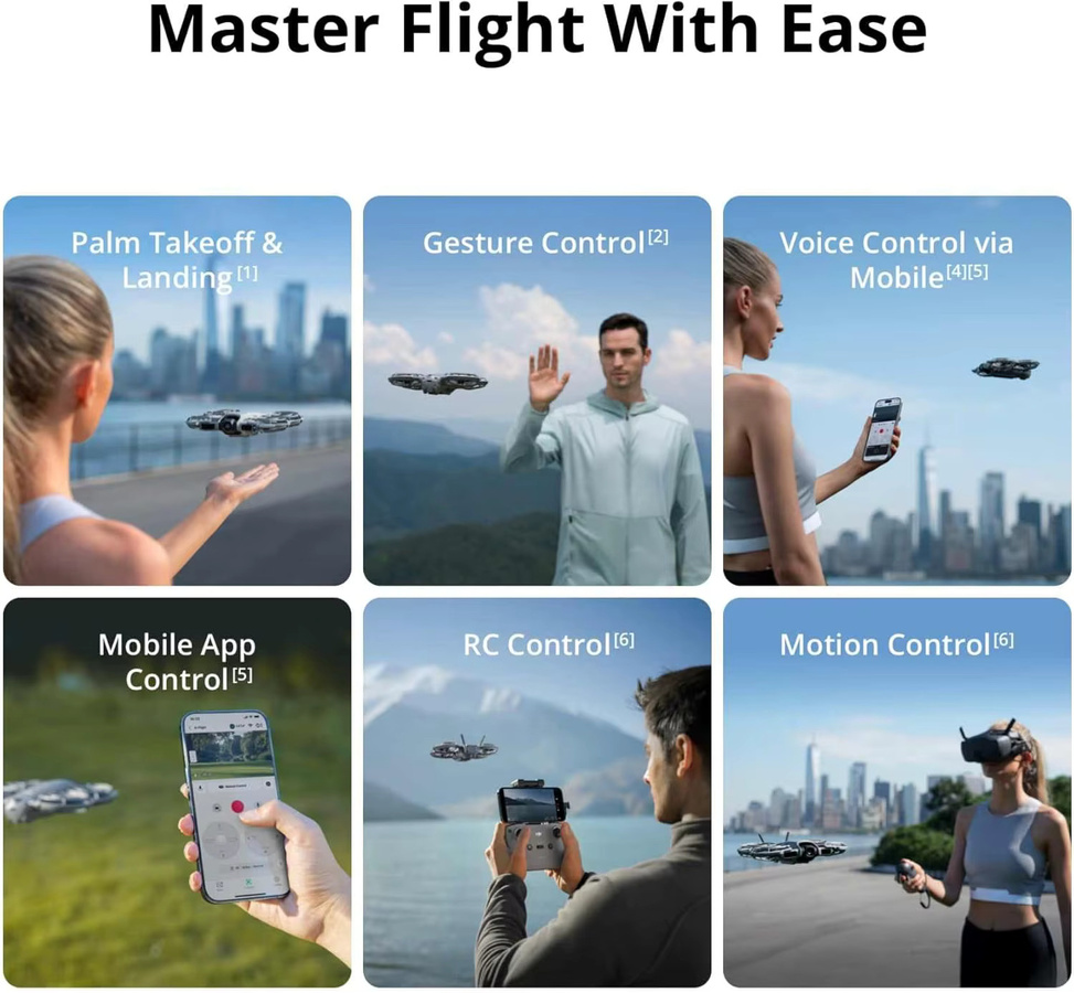 DJI Neo 2 Drohne mit 4K Kamera, stabilisiertem Video und Propellerschutz, Grau, 151g - Bild 2