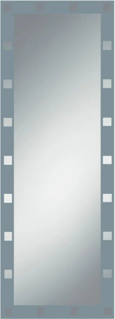 Dekorspiegel Domino in Kristall-Form, Silber, B: 50 cm, H: 140 cm - Bild 1