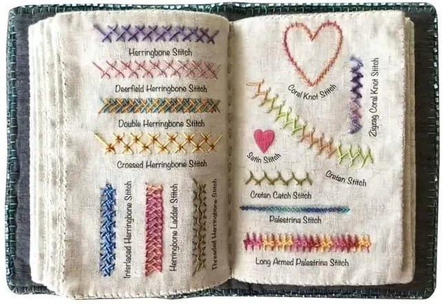 Stickbuch für Anfänger DIY-Nähführer mit Leinenmustern für Handarbeiten - Bild 1