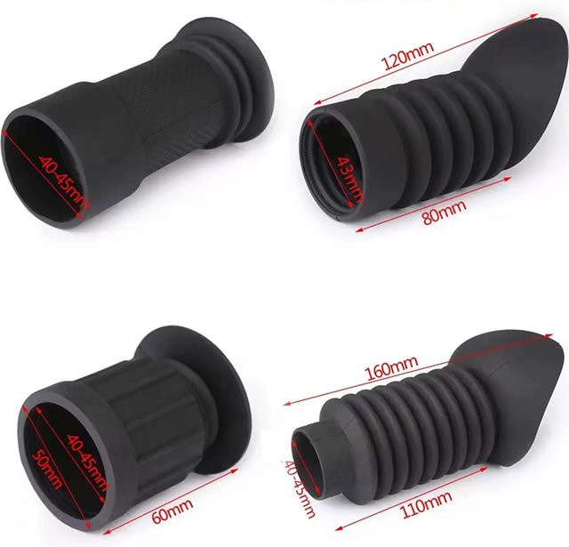 VBNM Taktischer Okularschutz aus Gummi in Schwarz, Stoßfester Augenschutz und Okularschale für 38-45mm - Bild 1