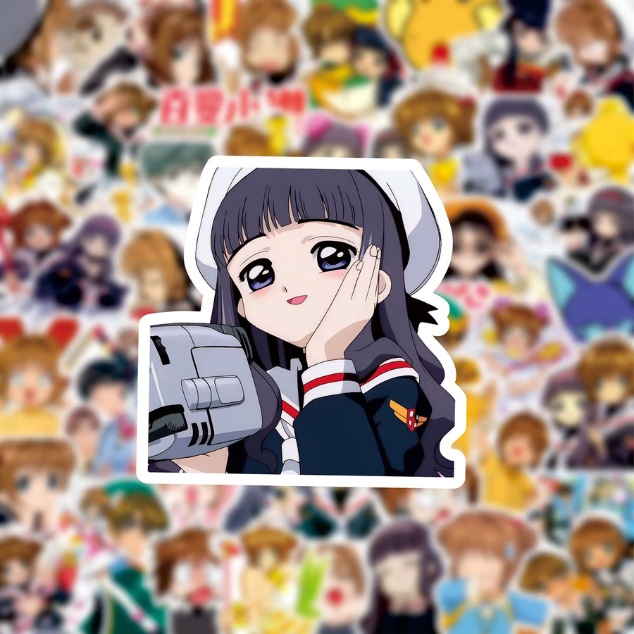 80 Stück Cardcaptor Sakura Anime-Charakter Sticker Set für Notizbücher und Handyhüllen von Bandai in Multicolor - Bild 1