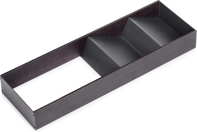 Emuca Schubladenorganisator Orderbox aus Stahl und Holz in Anthrazitgrau, Breite: 15,0 cm - Bild 1