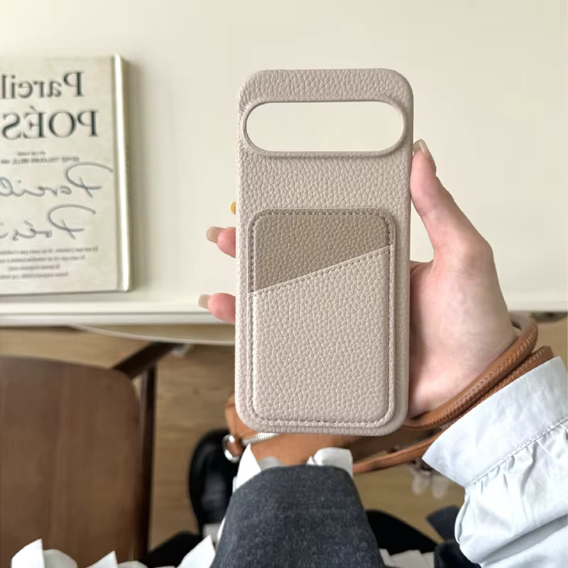 RUWANHU Leder Brieftasche und Handyhülle mit Kartenfächern für Google Pixel 10 Pro XL, 9, 8, 7, 6 in Schwarz - Bild 3