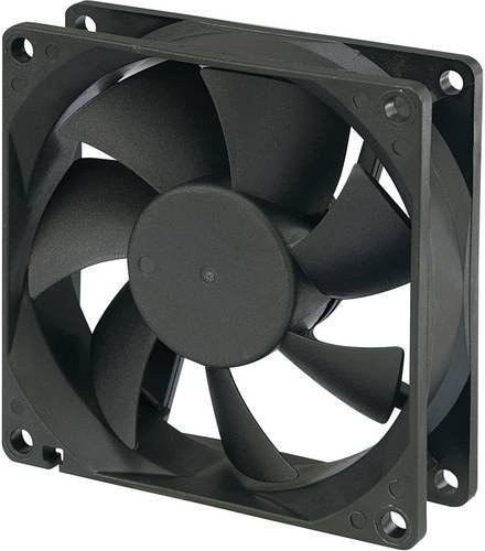 TRU Components Axiallüfter RD8025B24H IP58 24 V/DC Schwarz B/T/H: 80 x 80 x 25 mm - Bild 1