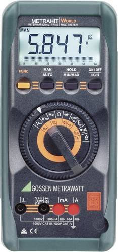 Gossen Metrawatt METRAHIT WORLD Digitales Hand-Multimeter, kalibriert, CAT III 1000 V, CAT IV 600V, grau - Bild 1