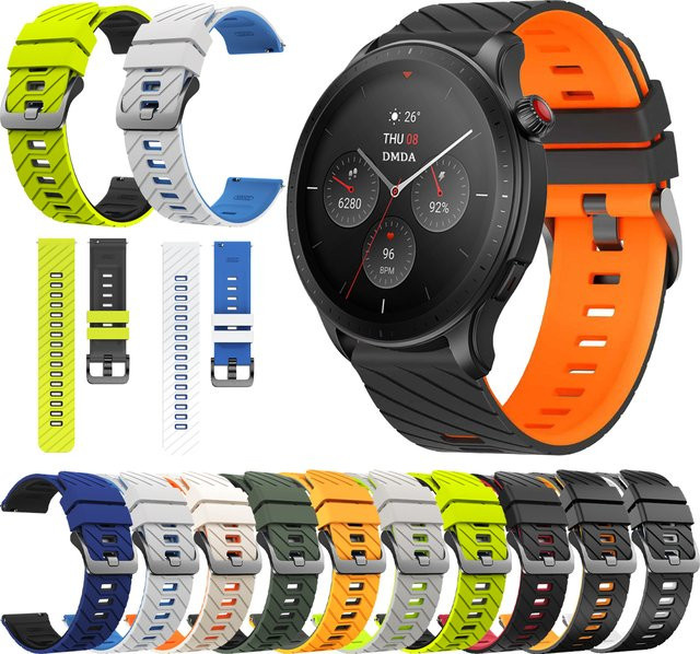 Huami Uhrenarmband Silikon, 22 mm, multicolour - Bild 1