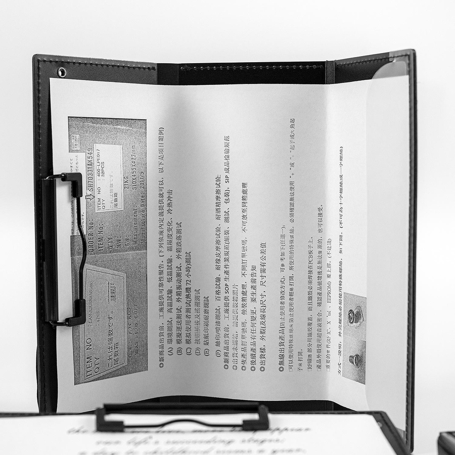 Zusammenklappbares Klemmbrett von Yiran Furniture in Schwarz für Pflegekräfte und Medizinisches Fachpersonal - Bild 5
