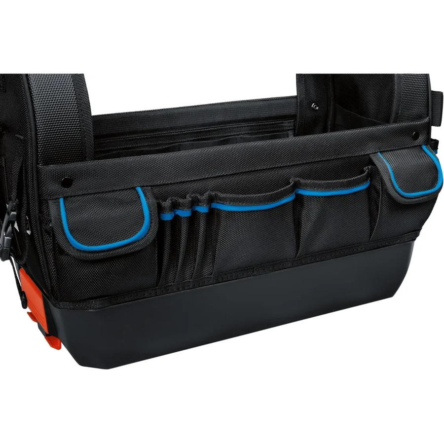 Bosch Professional Werkzeugtasche GWT 20 aus Polyester in Schwarz und Blau mit Trageriemen, B/T/H: 43,0 x 23,0 x 34,0 cm - Bild 3