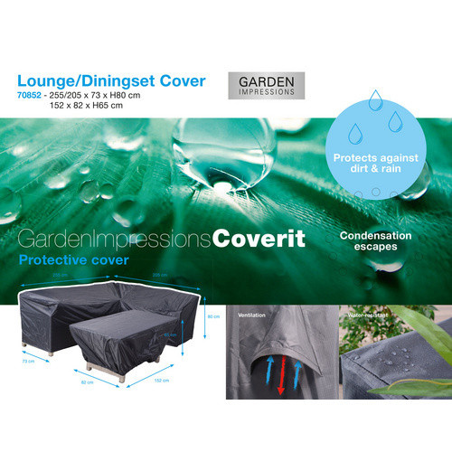 GARDEN IMPRESSIONS Schutzhülle Coverit für Lounge Minesota, wasserabweisendes Polyester, schwarz - Bild 2