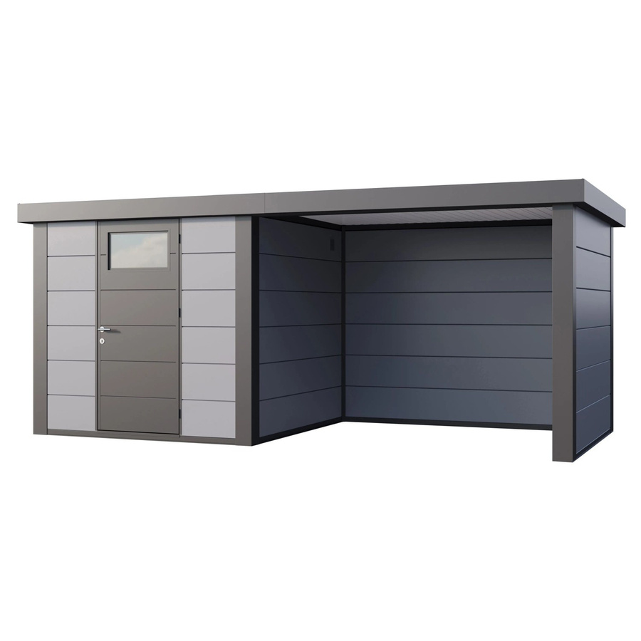Telluria Gerätehaus Classico mit Lounge S Rechts in Grau, B/T/H: 542 x 219 x 258 cm - Bild 2