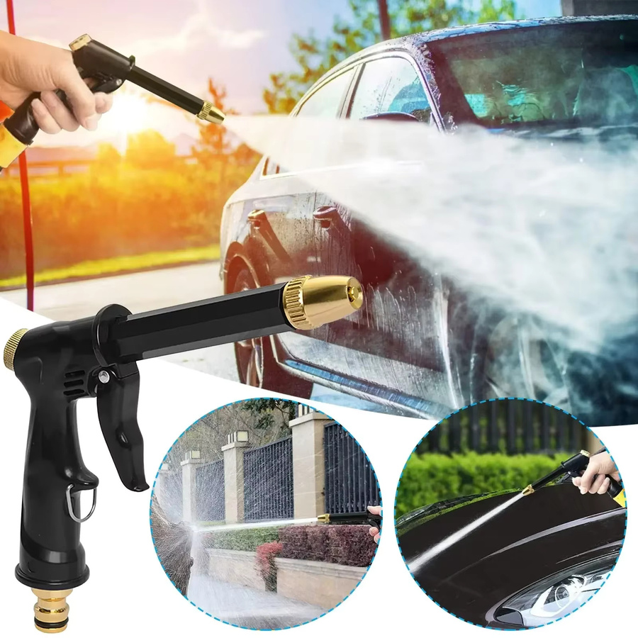 Universelle Hochdruckreiniger Pistole in Schwarz für die Autowäsche und Gartenbewässerung - Bild 3