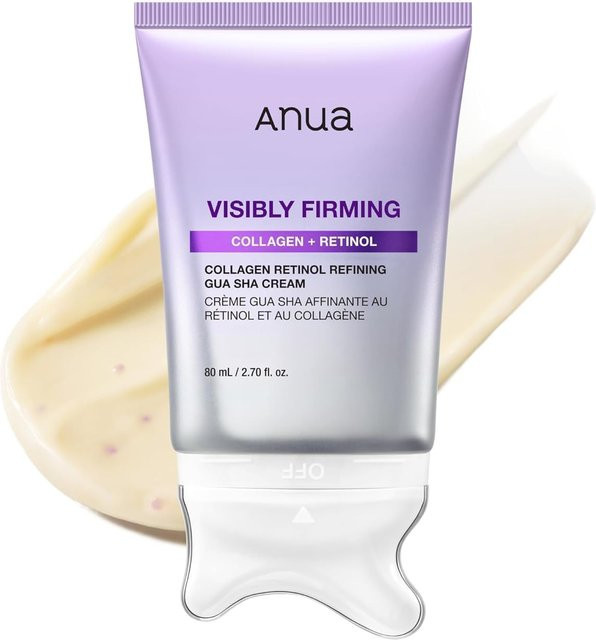 ANUA Kollagen Retinol Verfeinernde Gua Sha Creme, 80 ml, für trockene Haut - Bild 1