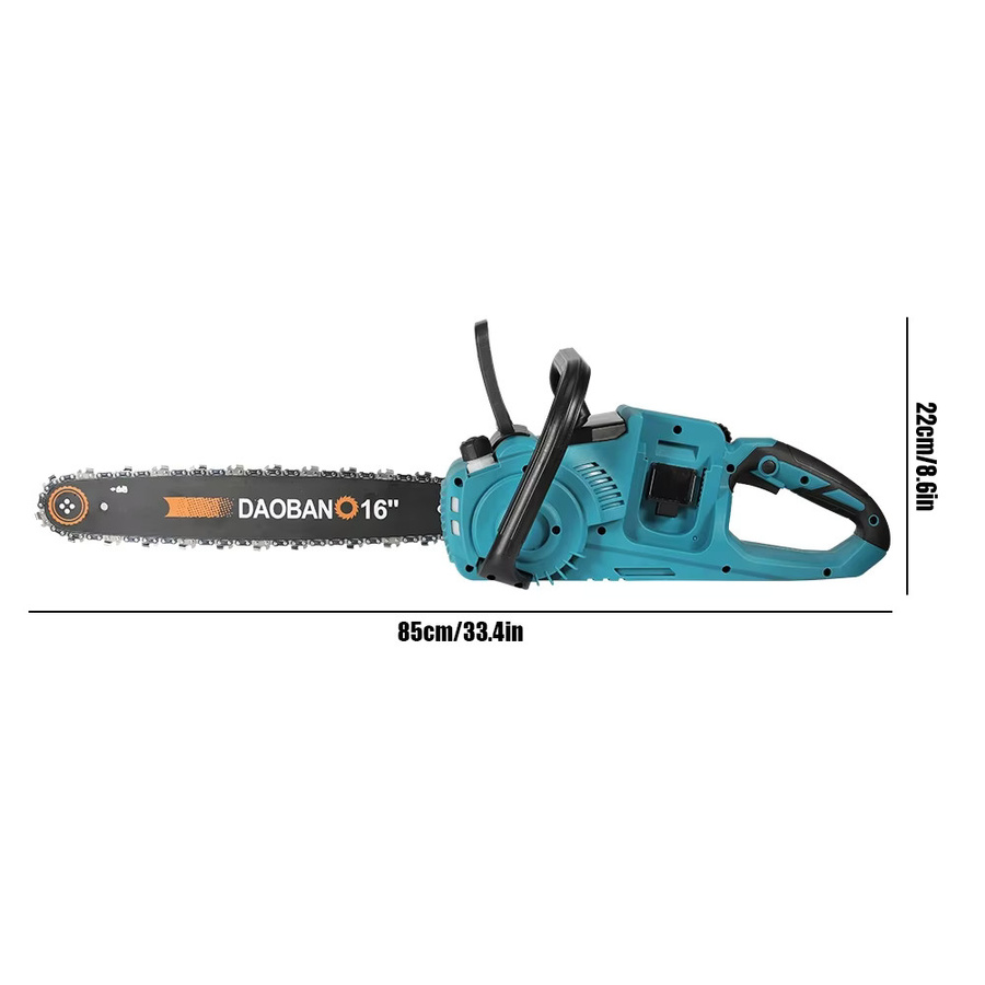 Bromose bürstenlose elektrische Kettensäge 16 Zoll für Makita LXT Akku, Blau - Bild 2