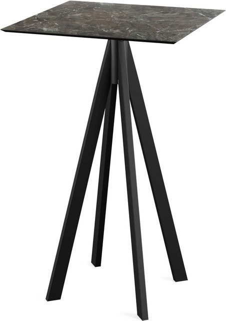 Feros Stehtisch Infinity mit HPL Platte, mehrfarbig, B/T/H: 70 x 70 x 109,2 cm - Bild 1