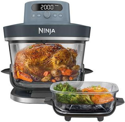 Ninja CRISPi PRO 7-in-1 Glas-Air-Fryer in Dunkelblau mit 2050 Watt und spülmaschinenfesten Teilen | AS101EUCY von SharkNinja - Bild 1