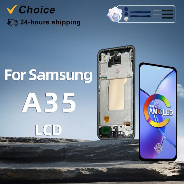 Samsung Super AMOLED Display mit Touchscreen Digitizer für Galaxy A35 5G in Schwarz - Bild 1